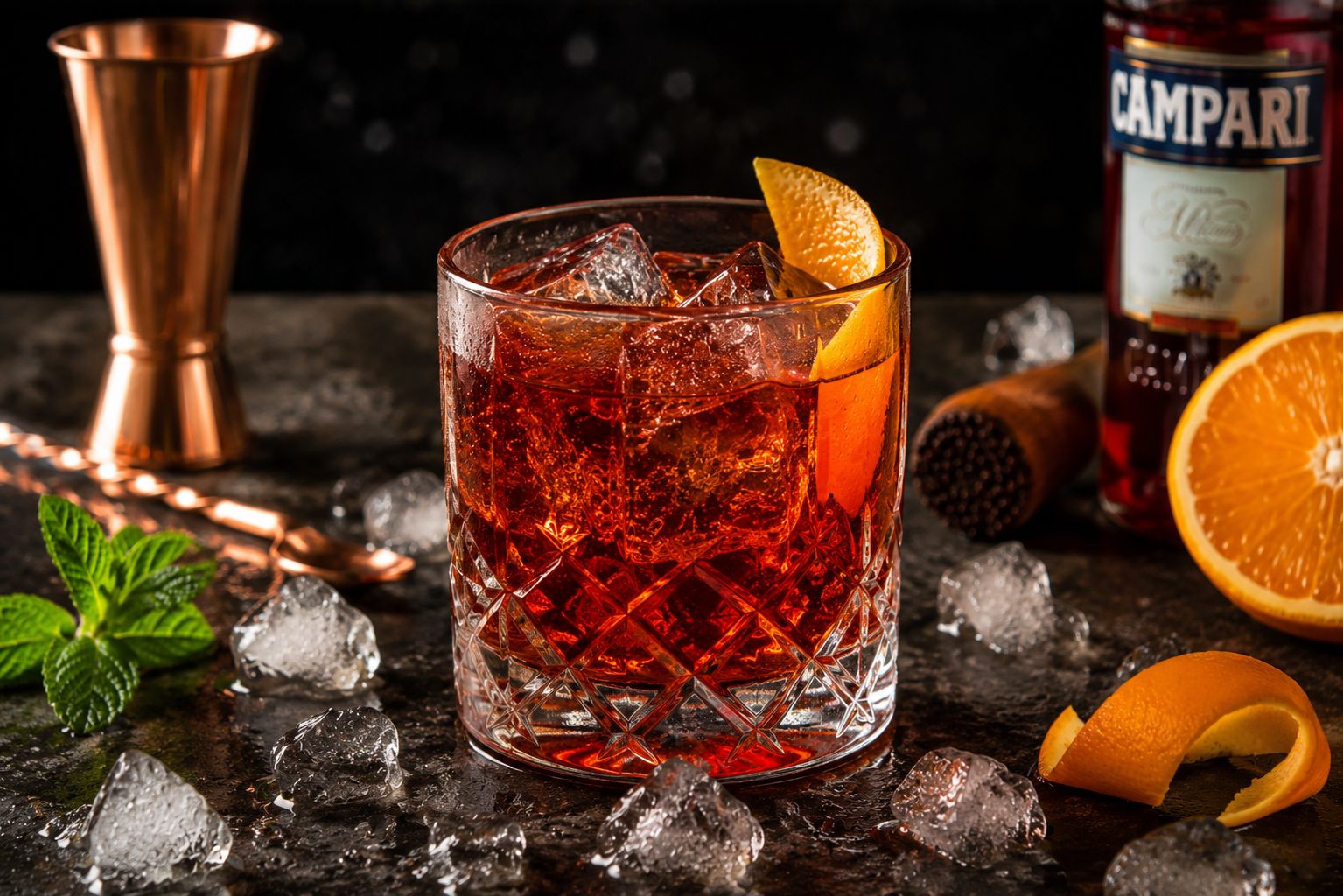 Negroni clássico com Campari